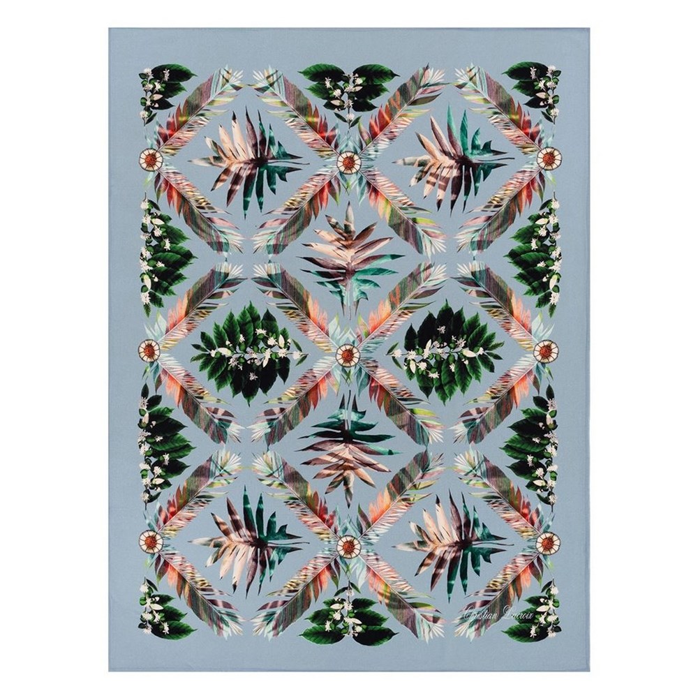 Feather Park Throw by Christian Lacroix in Marais Blue